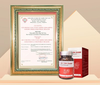 TPBVSK Ích Tâm Khang Platinum xuất sắc đạt giải “Sản phẩm vàng vì sức khỏe cộng đồng 2021”